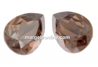 Swarovski, fancy picatura, vintage rose satin, 14x10mm - x1