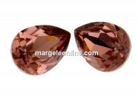 Swarovski, fancy picatura, blush rose, 14x10mm - x1