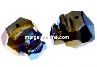 Swarovski, margele Panther metallic blue 2x, 14mm - x1