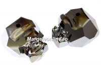 Swarovski, margele Panther silver night 2x, 14mm - x1
