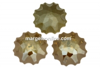 Swarovski, fancy rivoli Jelly fish, golden shadow, 18mm - x1