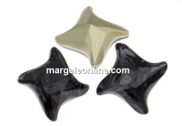 Swarovski, fancy rivoli Twister, graphite, 10.5mm - x1