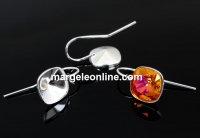 Tortite cercei argint 925 pentru Swarovski 4470, 10mm - x1per