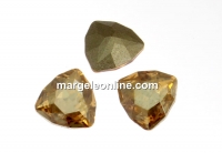 Swarovski, fancy rivoli Trilliant, golden shadow, 7mm - x1