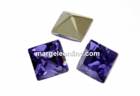 Swarovski, fancy chaton Square, tanzanite, 3mm - x10