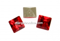Swarovski, fancy chaton Square, light siam, 3mm - x10