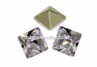 Swarovski, fancy chaton Square, smoky mauve, 6mm - x6