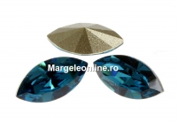 Swarovski navette, fancy chaton , indicolite, 6mm - x6