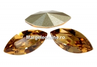 Swarovski navette, fancy chaton, light colorado topaz, 10mm - x4