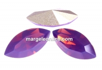 Swarovski navette, fancy chaton, cyclamen opal, 15mm - x2