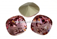 Swarovski, fancy square, antique pink, 12mm - x1