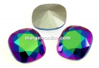 Swarovski, fancy square, scarabaeus green, 12mm - x1