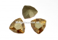 Swarovski, fancy rivoli Trilliant, golden shadow, 12mm - x1