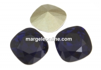 Swarovski, fancy square, dark indigo, 12mm - x1