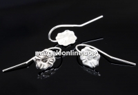 Tortite argint 925 trifoi tip S pt Swarovski rhinestone 3mm - x1per