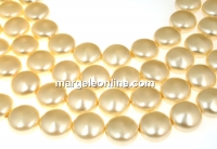 Perle Swarovski disc, light gold, 16mm - x2