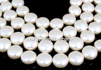Perle Swarovski disc, creamrose light, 16mm - x2