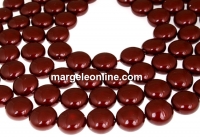 Perle Swarovski disc, bordeaux, 10mm - x10
