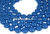 Perle Swarovski disc, lapis pearl, 14mm - x4