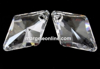 Swarovski, pandantiv romb, crystal, 19mm - x1