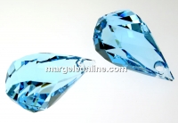 Swarovski, pandantiv helix, aquamarine, 30mm - x1