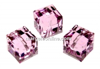 Swarovski, margele cub, light amethyst, 8mm - x1