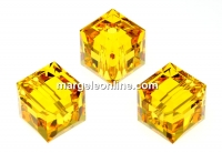 Swarovski, margele cub, sunflower, 8mm - x1