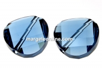 Swarovski, margele twist, denim blue, 14mm - x1