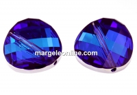 Swarovski, margele twist, bermuda blue, 22mm - x1