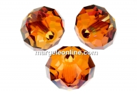 Swarovski, margele briolette LH, copper, 18mm - x1
