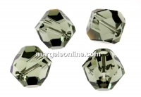 Swarovski, margele graphic cub, black diamond, 8mm - x1