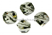 Swarovski, margele, helix fatetat, black diamond, 10mm - x2