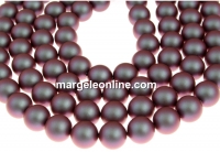 Perle Swarovski cu un orificiu, iridescent red, 10mm - x2