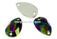 Swarovski, link picatura, rainbow dark, 12mm - x2