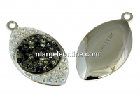 Swarovski, pand. pave placat cu rodiu, 23mm - x1