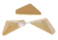 Swarovski, cabochon triangle alpha, ivory cream, 12mm - x1