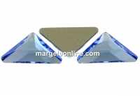 Swarovski, cabochon triangle gamma, light sapphire, 10mm - x1