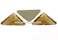 Swarovski, cabochon triangle gamma, light colorado topaz, 10mm - x1