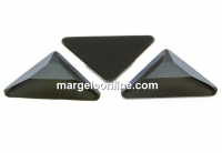 Swarovski, cabochon triangle gamma, dark grey, 10mm - x1