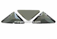 Swarovski, cabochon triangle gamma, silver night, 10mm - x1