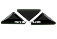 Swarovski, cabochon triangle gamma, jet, 10mm - x1