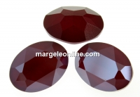 Swarovski, rivoli cabochon oval, dark red, 18x13mm - x1