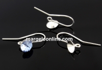 Tortite cercei argint 925, chaton de 7mm - x1per