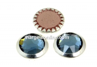 Swarovski, cabochon cristal hotfix sp, denim blue, SS34 - x4