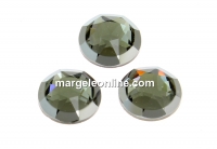 Swarovski, cabochon cristal hotfix, black diamond, SS34 - x4
