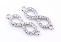 Link infinit, argint 925 placat cu rodiu, 19mm - x1