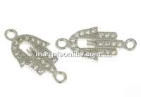 Link Mana lui Fatima, argint 925 placat cu rodiu, 17mm - x1
