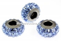 Swarovski, becharmed pavé, light sapphire, 12mm - x1