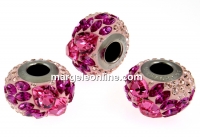 Swarovski, becharmed pave vintage rose, 14.5mm - x1