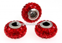 Swarovski, becharmed pave light siam, 15mm - x1